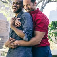 Homosexual couple dating physical touch as a love language