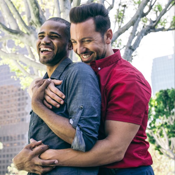 Homosexual couple dating physical touch as a love language